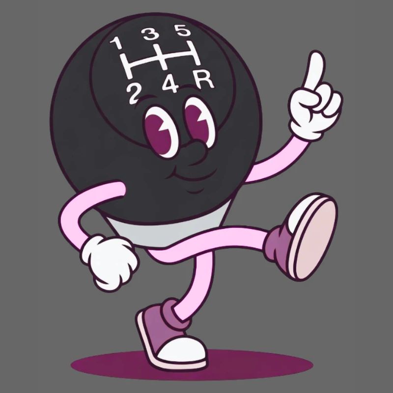 Dessin animé de la danseuse à boutons