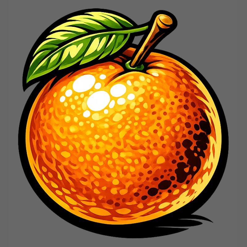Comic Orange – Fruchtiges Illustrationsdesign 🍊