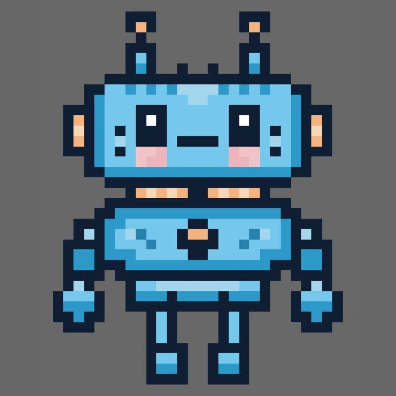 Pixel-Art-Roboter