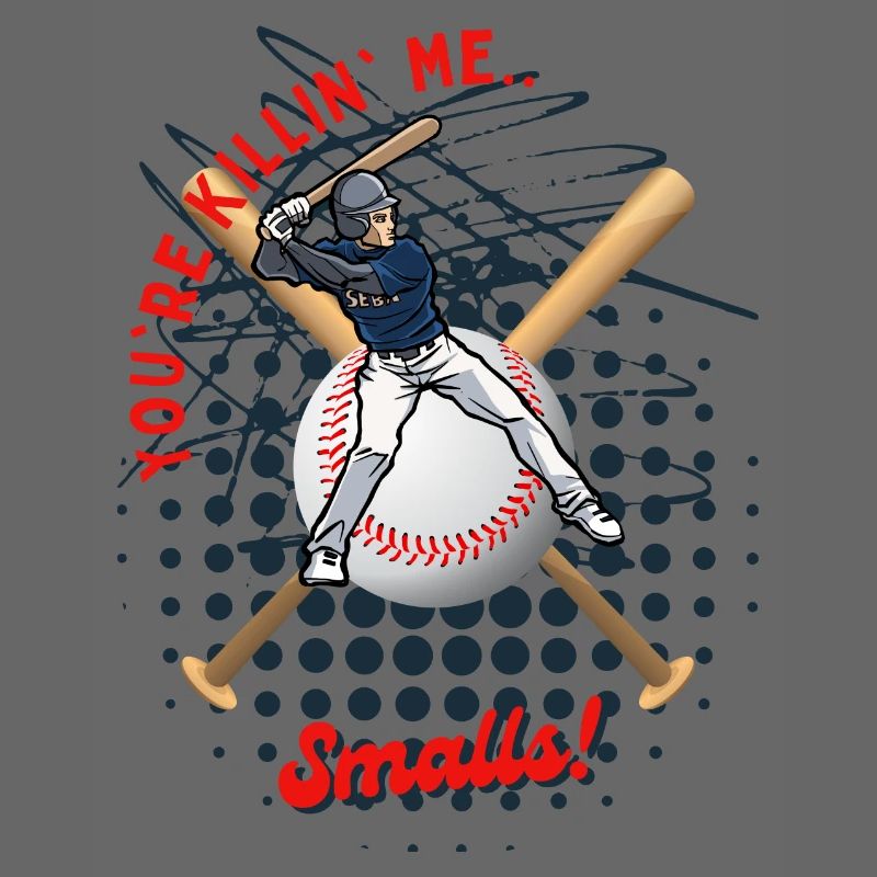 Baseball-Teig mit verspieltem Text
