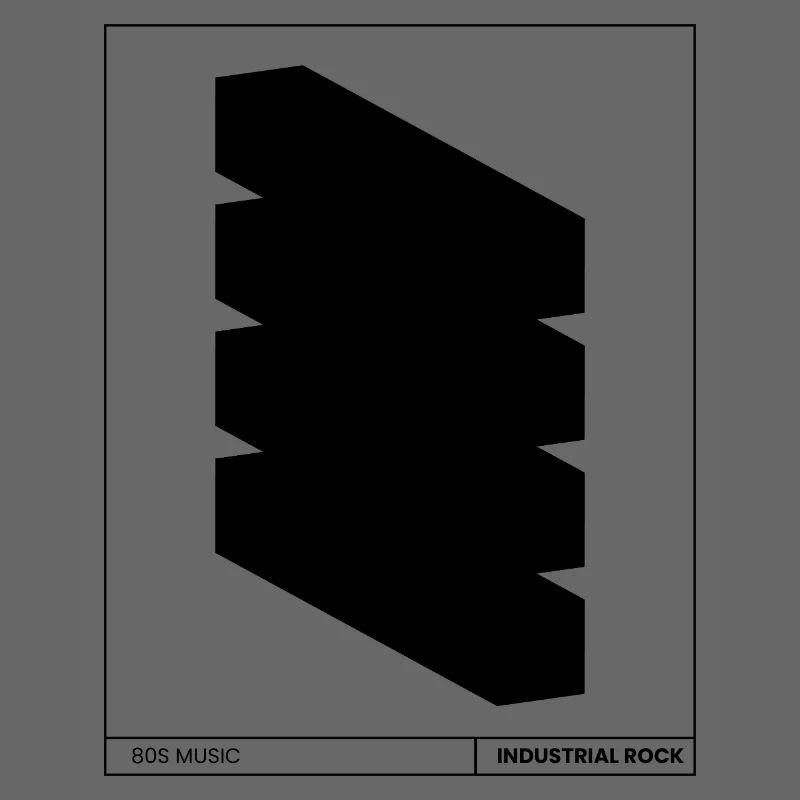 Affiche rock industriel
