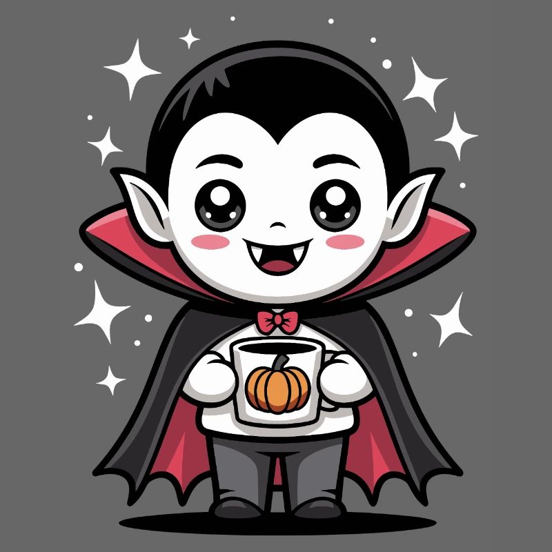 Pumpkin Vampire Halloween Design