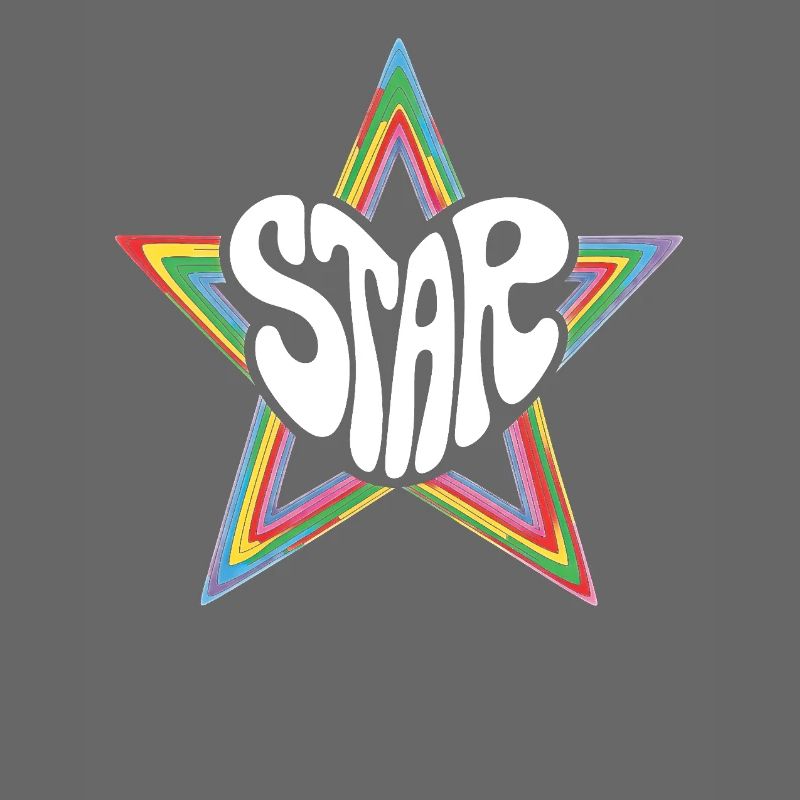 Space Star Psychedelic Rainbow