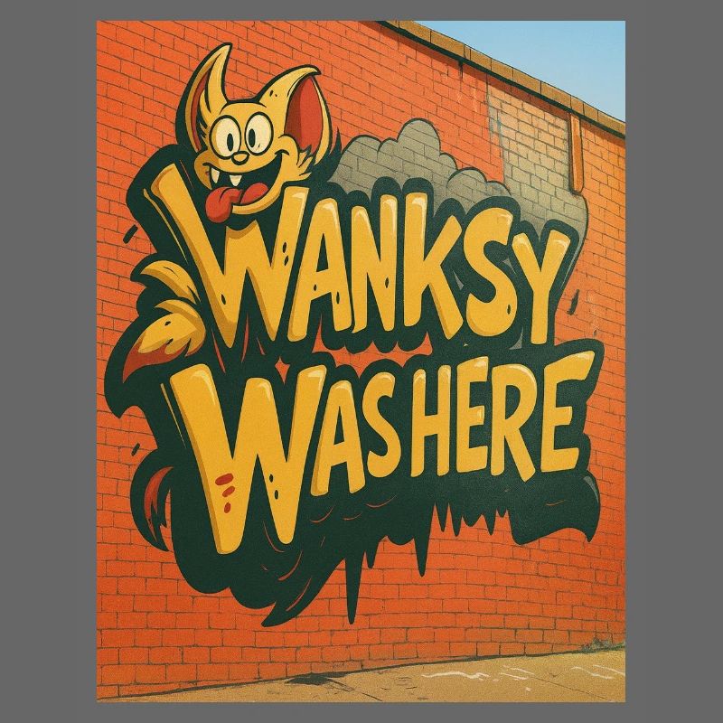 Wanksy Was Here Graffiti