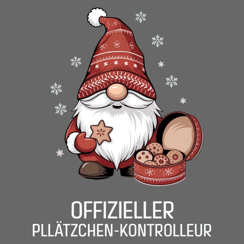 Weihnachtsgnom mit Plätzchen