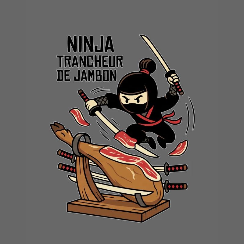 Ninja Trancheur de Jambon HelloFofie