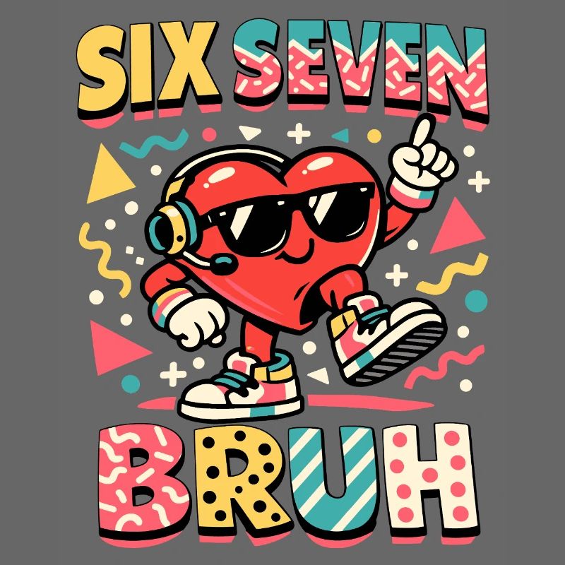 67 Six Seven Meme Cool Saint-Valentin