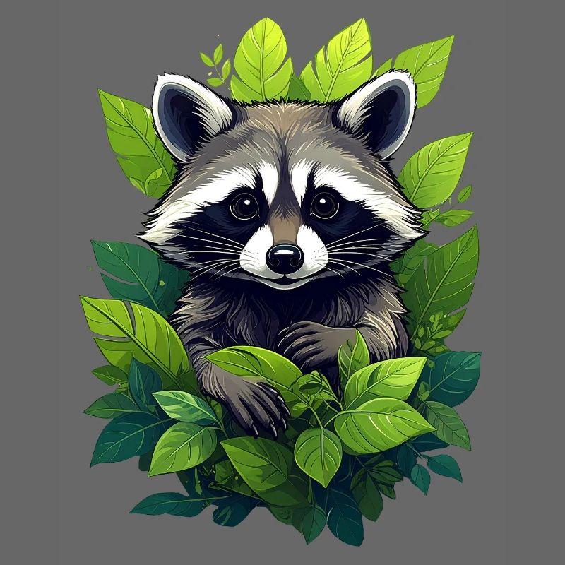 Waschbär im Wald