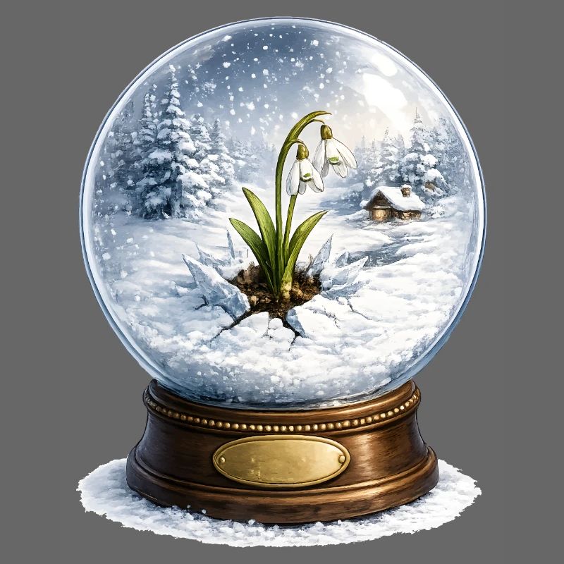 Snowdrop breaks through winter