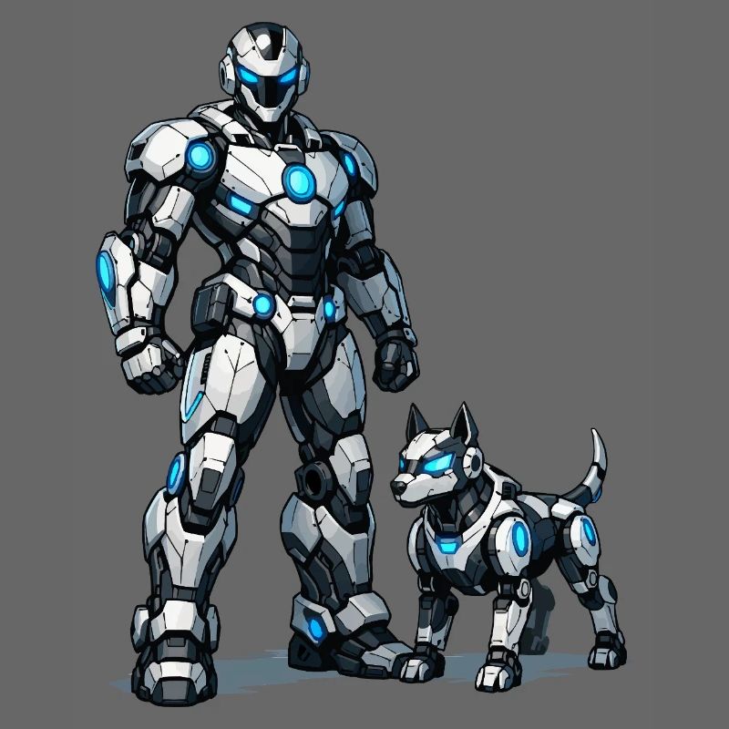 Duo de robots de combat : Compagnons métalliques