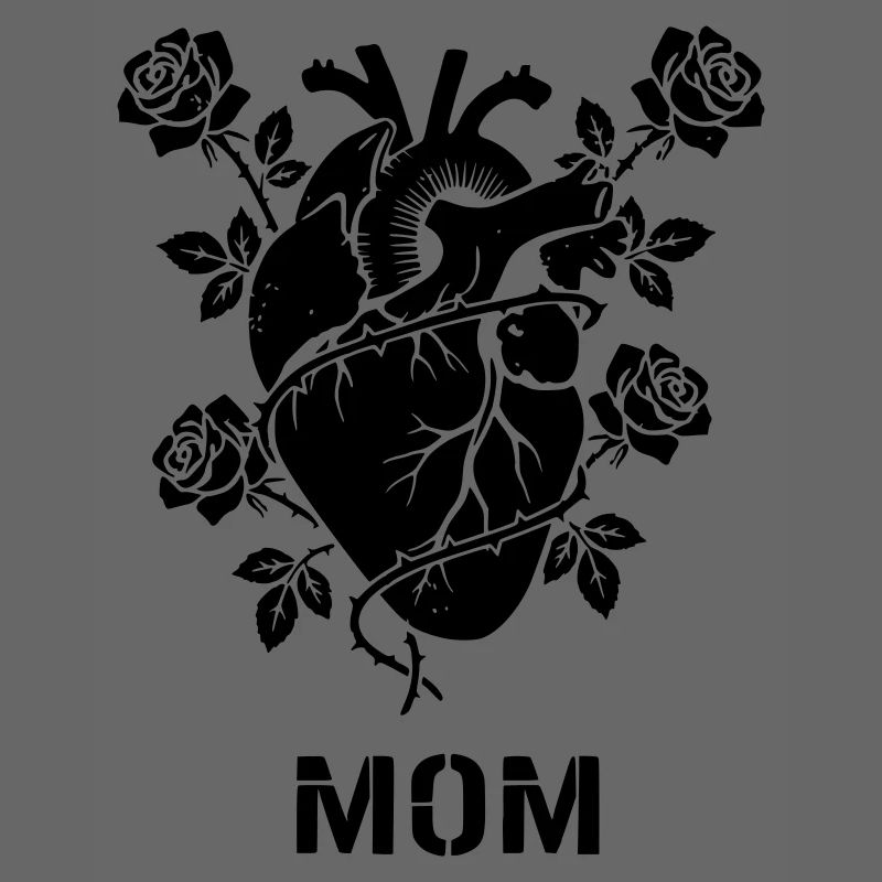 Anatomisches Herz Rosen MOM
