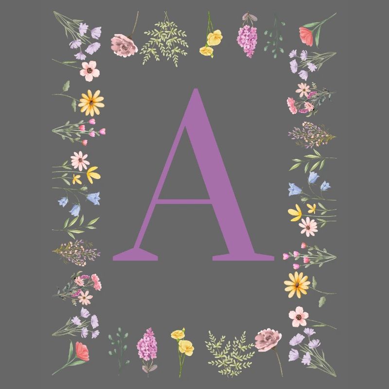 Floral Initial
