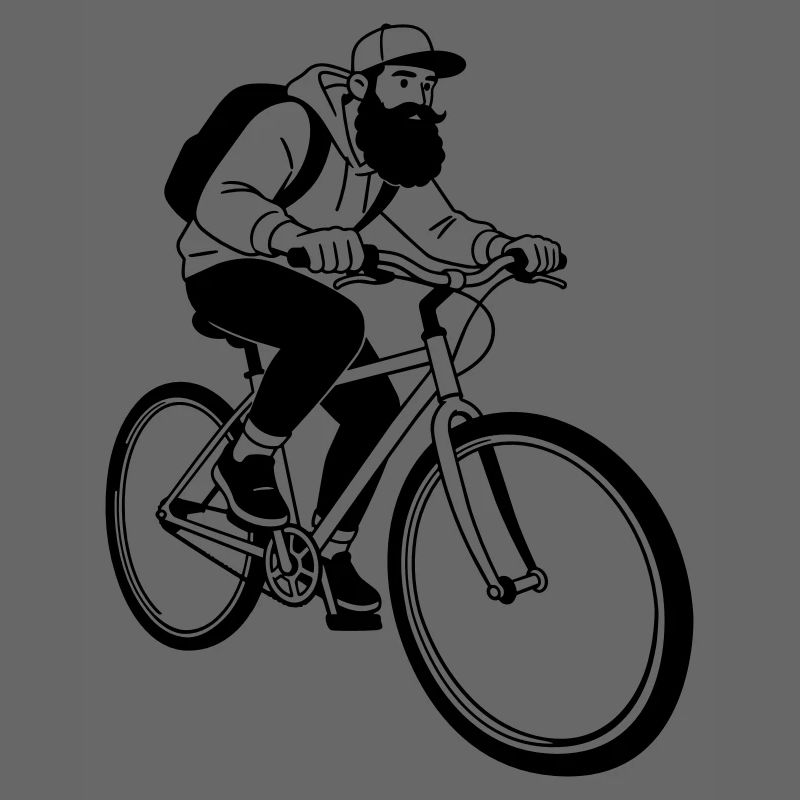 Fahrrad-Hipster