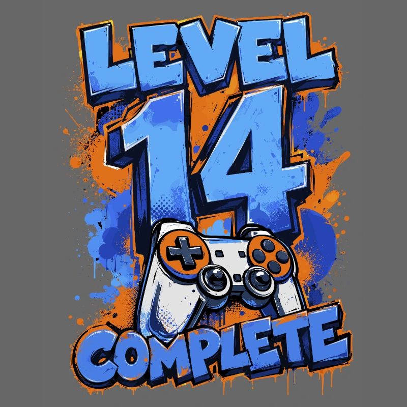 Level 14 Complete – Retro Gaming