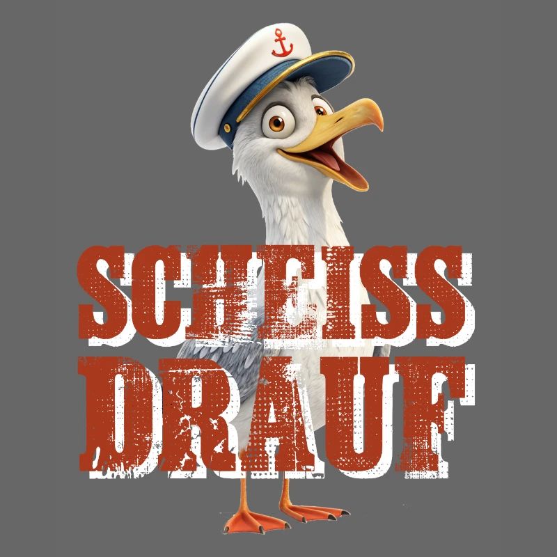 Scheiß drauf Möwe