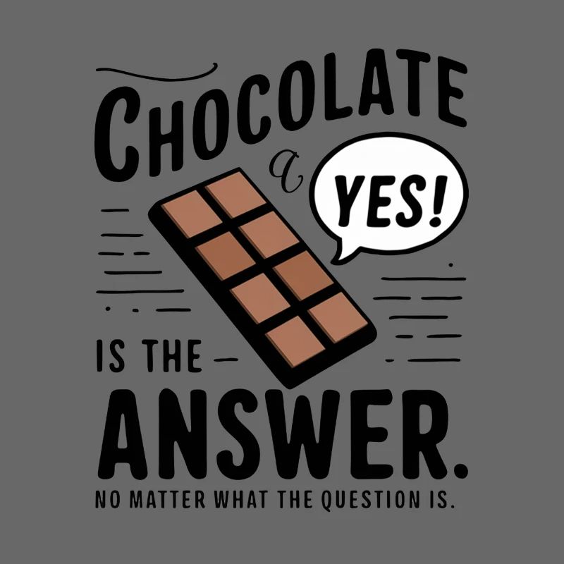 Le chocolat est la réponse. Peu importe la question
