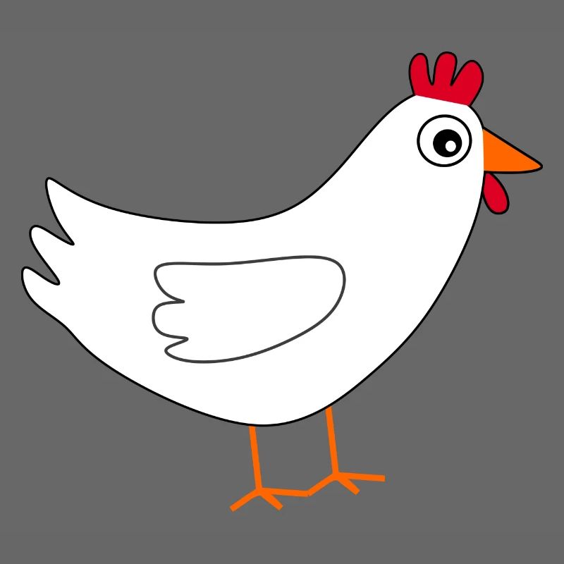 weißes Huhn Ostern