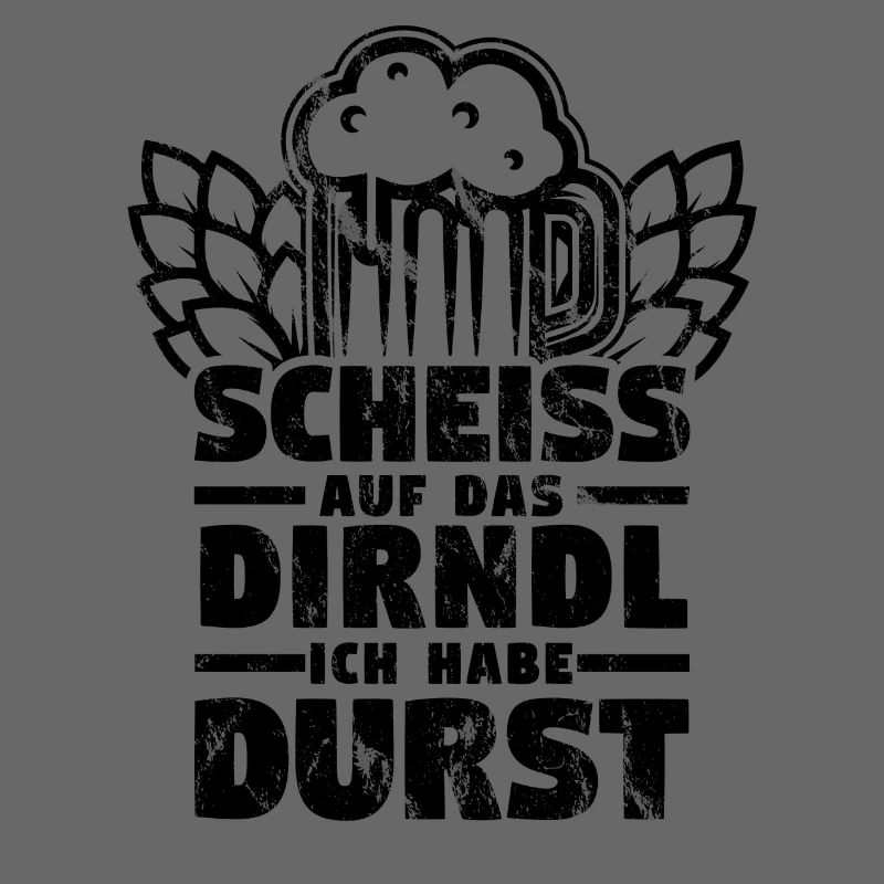 Lustiges Dirndl Kostüm Shirt Durst 2