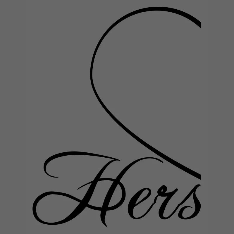 Hers ihre mann ehemann Herz halbiert halbes