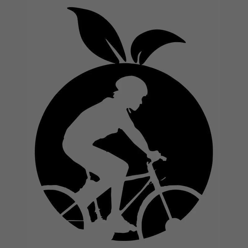 Fruit sain cycliste orange