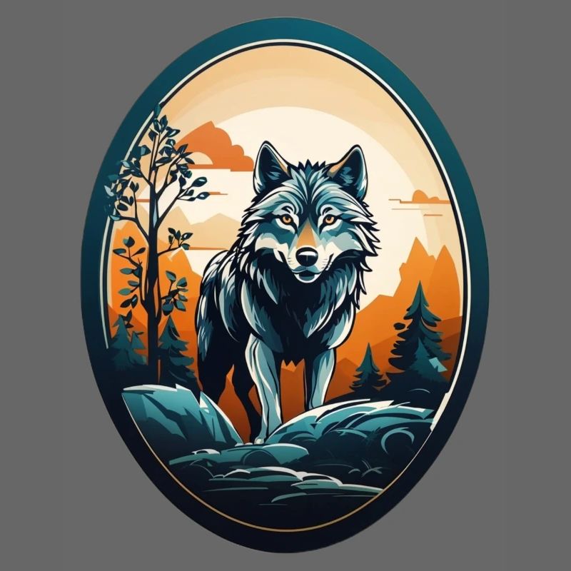 Waldbewohner Wolf