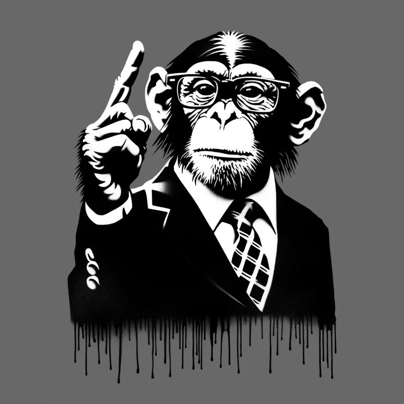 Lehrer. Monkey Life Affenleben