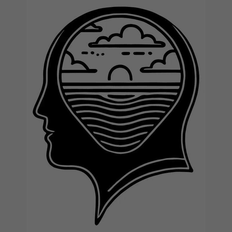 Inner Peace – Head with Sunset