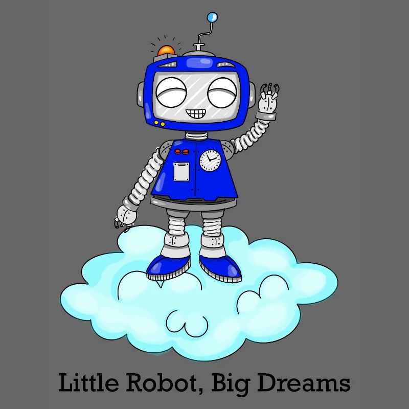 Robo mignon sur le cloud
