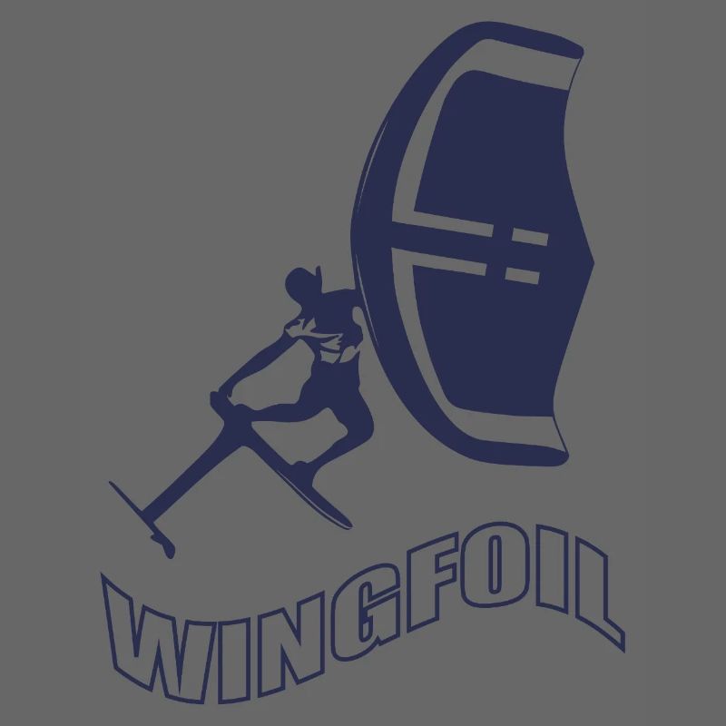 Windfoil Surfer Silhouette