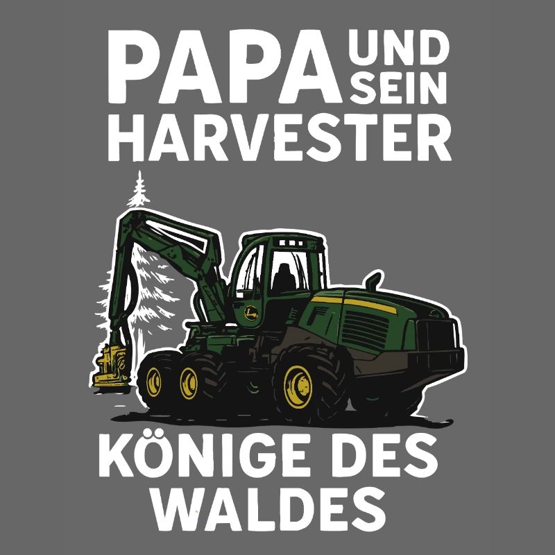 Papa et sa moissonneuse, rois de la forêt