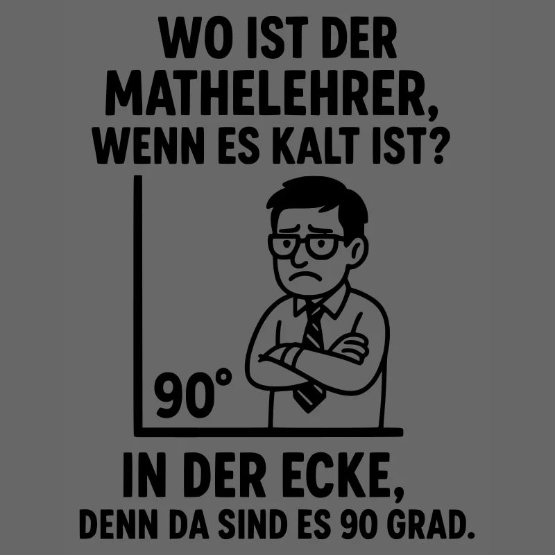 90 Degree Corner Teacher Math Joke