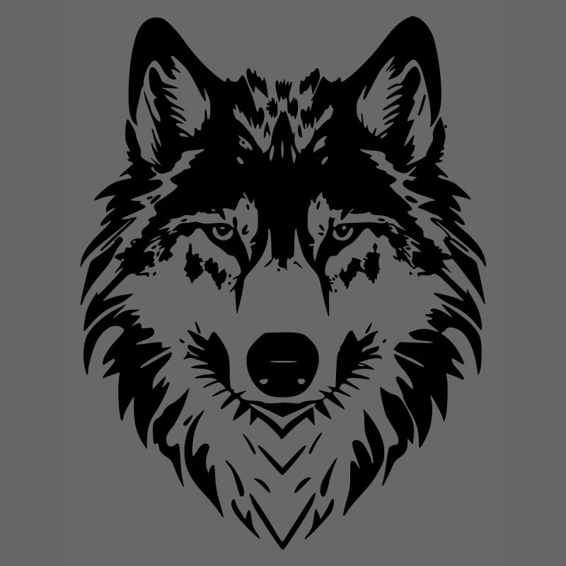 Wolf Head Art - Tête de Loup