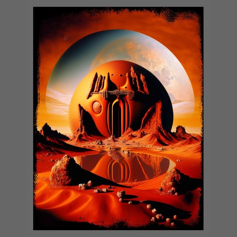 Roter Mondtempel Desert Sphere