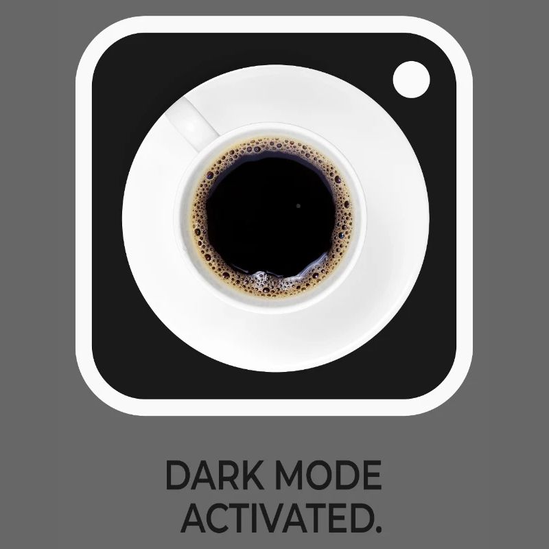 Mode sombre activé sur le Coffee Nerd