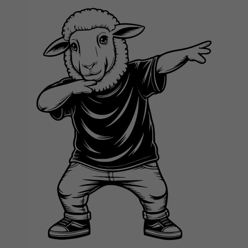 Dabbing Schaf