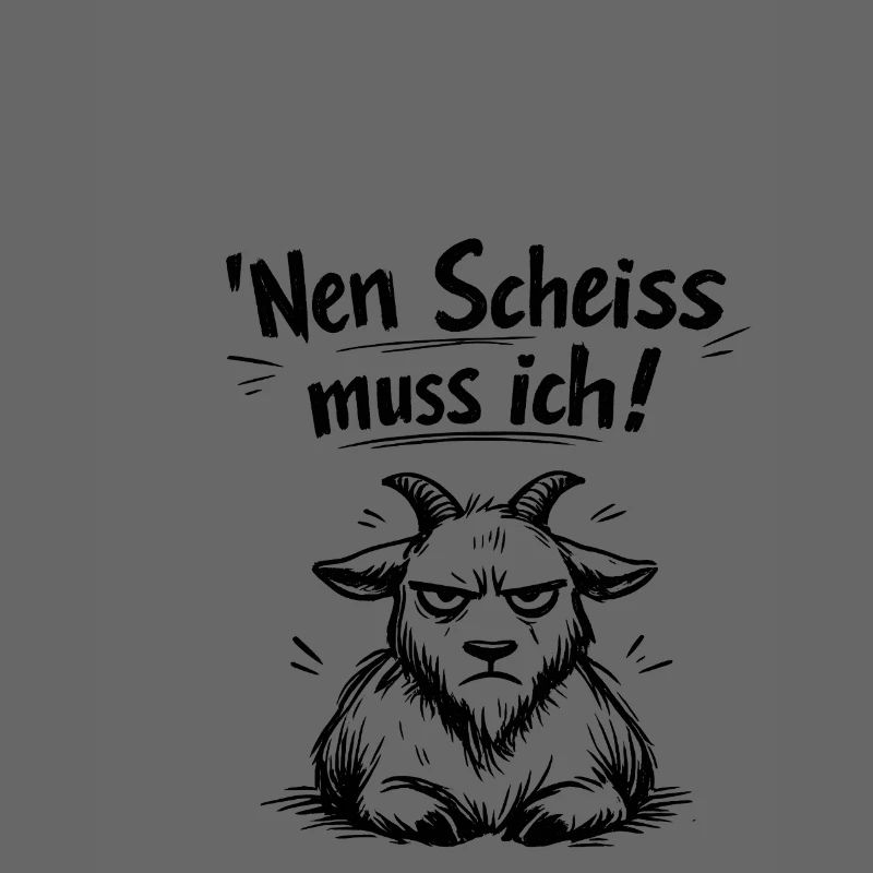Nen Scheiss muss ich Ziege