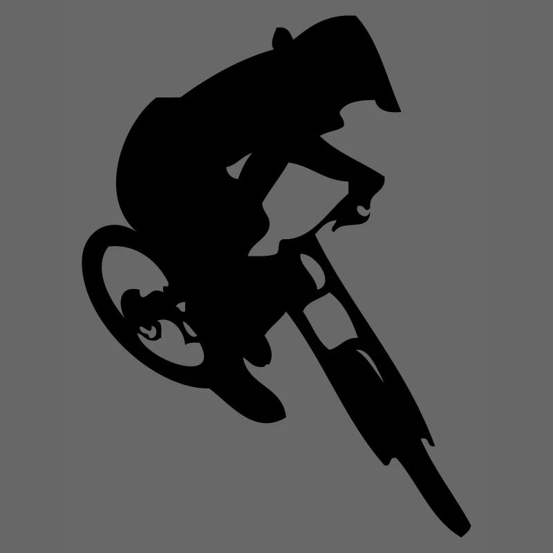 Saut en vélo de descente