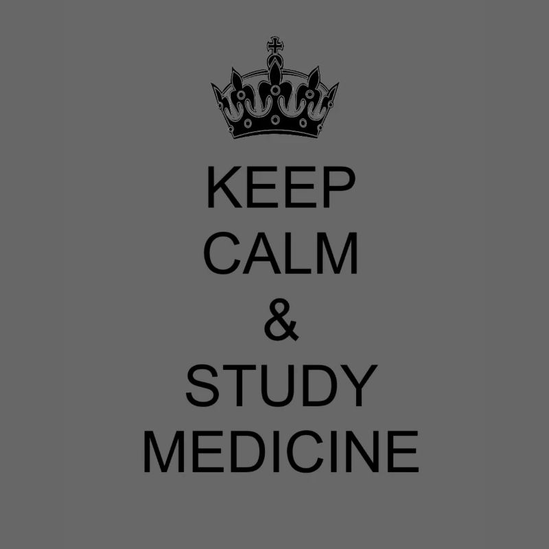 Keep calm & study Medicine cool shirt design