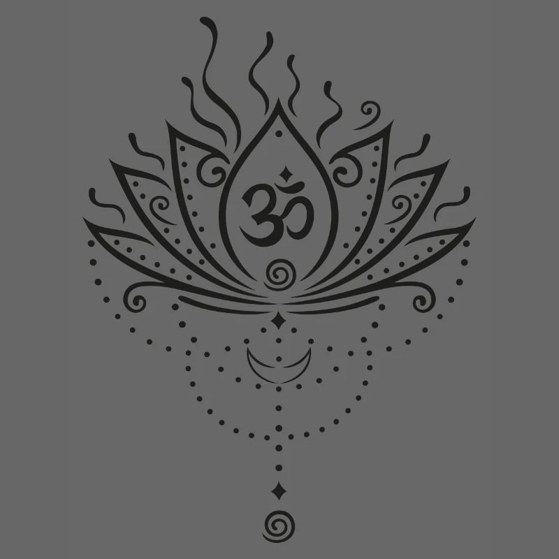 Fleur de lotus, version noire