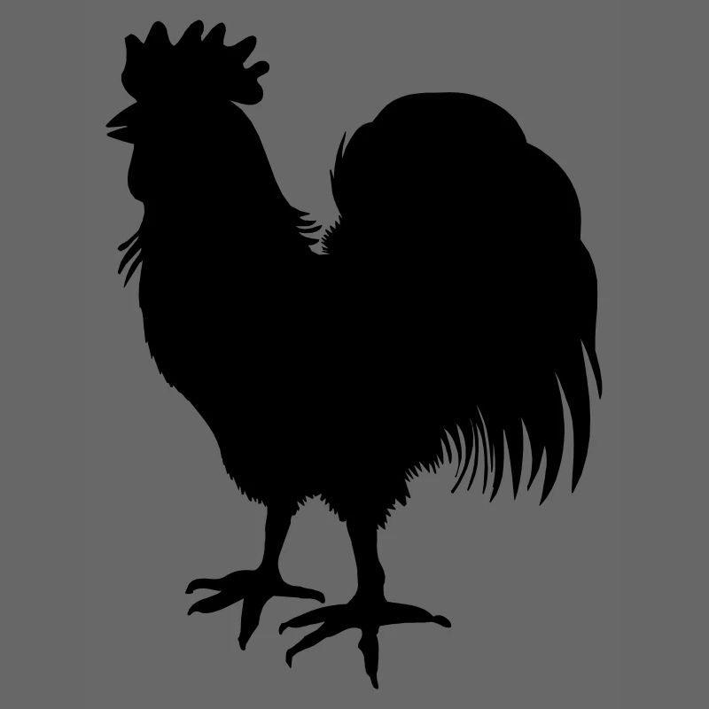 Image d’ombre de coq du logo des coqs