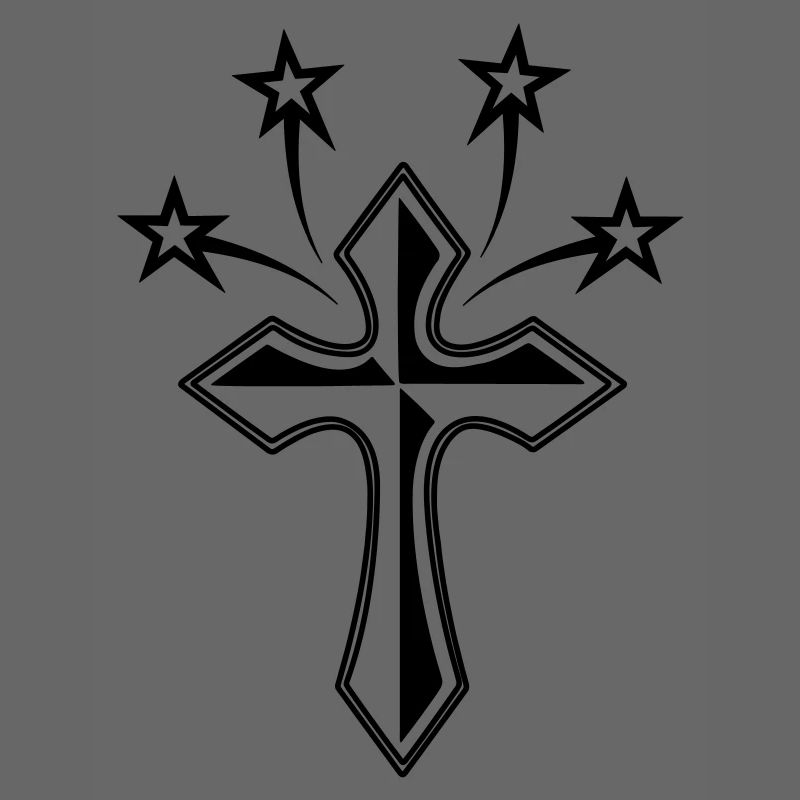 Kreuz mit vier Sternen