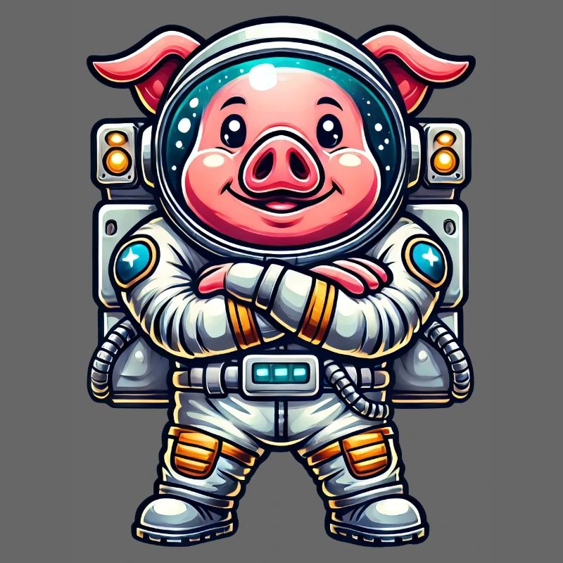 Astronaute Cochon Cosmonaute de l’univers de l’espace