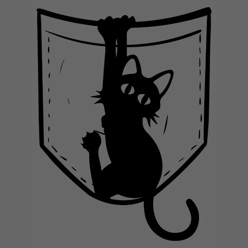 Drôle de chat dans le sac – design parfait pour