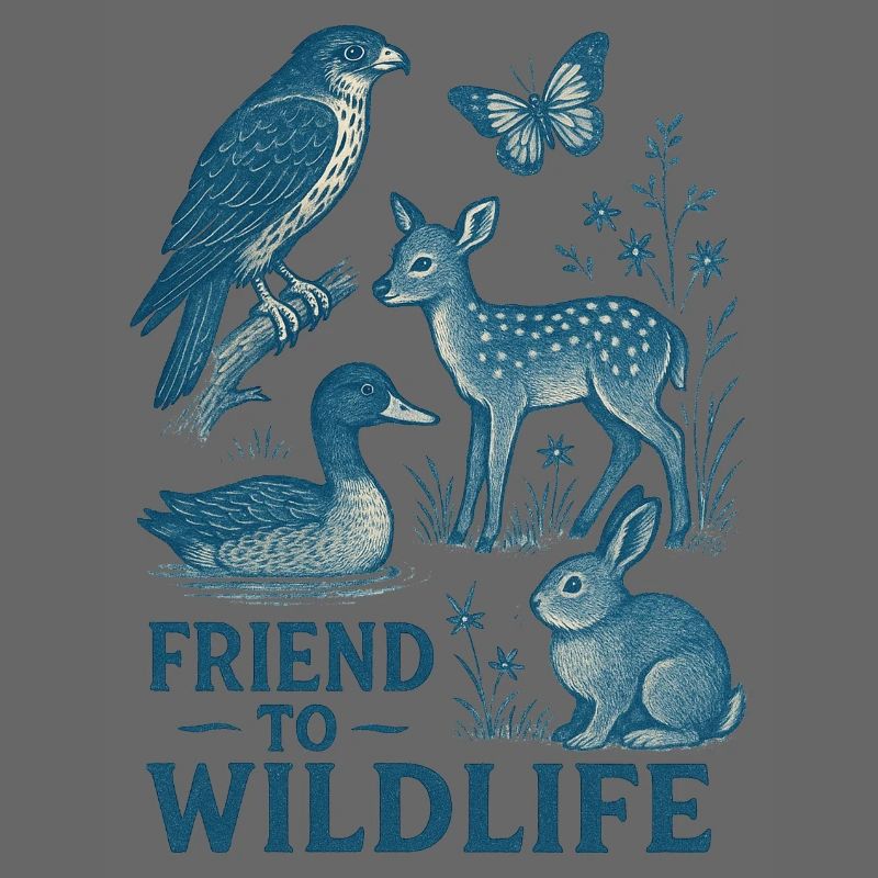 Faune Amitié Illustration