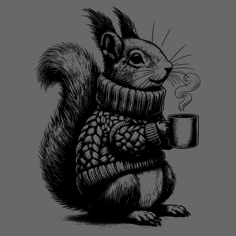 Eichhörnchen mit Tee