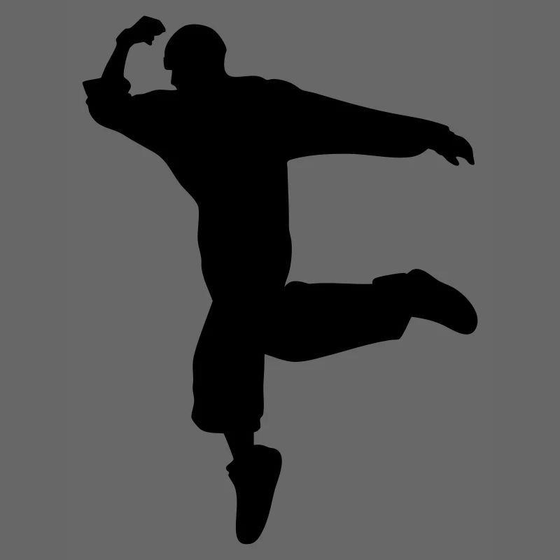 Silhouette B-Boy – Mouvement de breakdance
