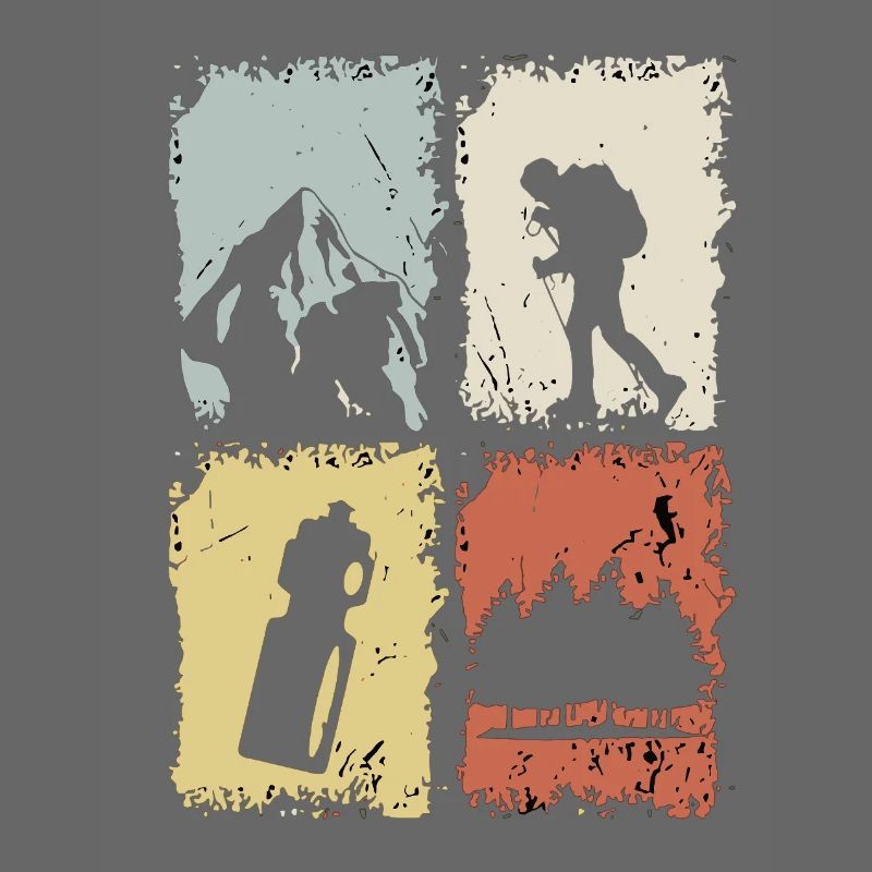 Vier Panel Silhouette Grunge