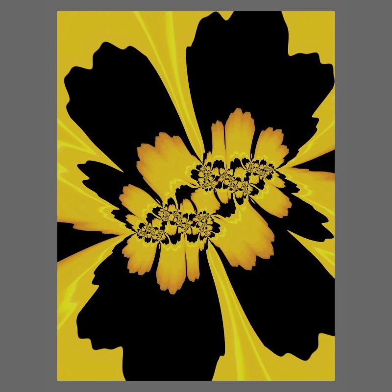 Gelb Schwarz Blume