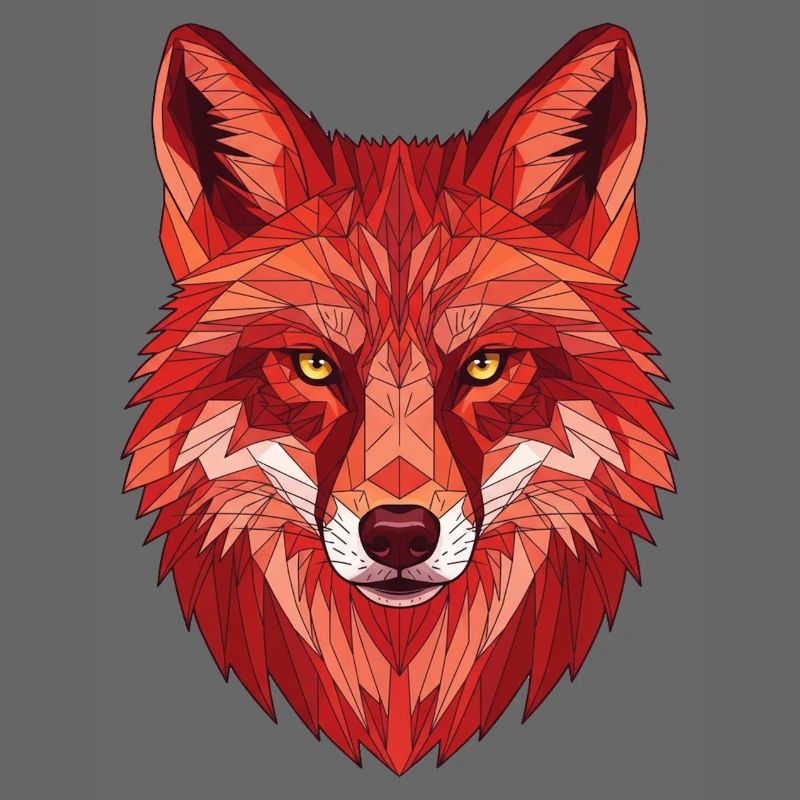Polygonal Fox Head