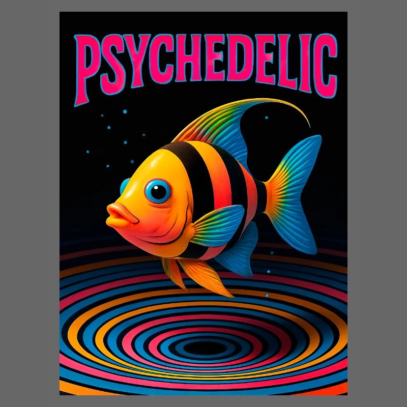 Psychedelic Fish in Spirals